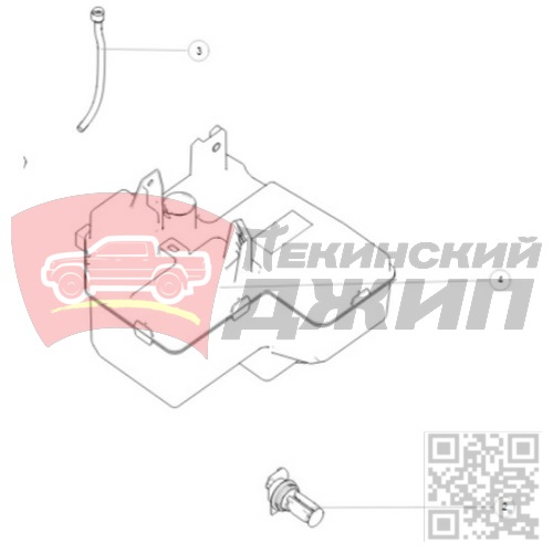 Бачок омывателя Haval H3 2024-