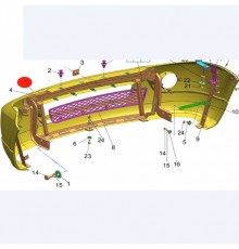 Бампер передний Грант тайгер и Лендмарк