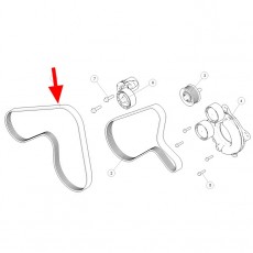 Ремень кондиционера поликлиновый TANK 500