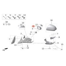Рамка зеркала левая Lixiang l9 Рамка зеркала левая Lixiang l9