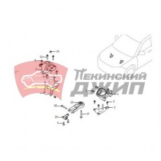 Подушка ДВС задняя HAVAL F7, F7x