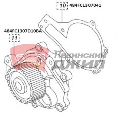 помпа охлаждения двигателя  FORA 1.8/2< TIGGO 1.8/M11