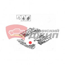 Защита двигателя центральная (пластик) AX7