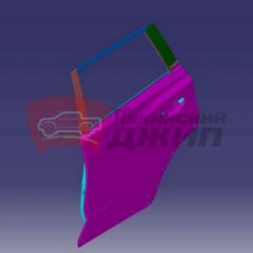 дверь задняя левая  EMGRAND