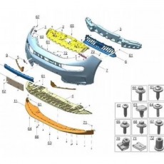 Бампер передний нижняя часть (Zeekr 001)