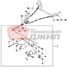 Трос ручника (короткий)