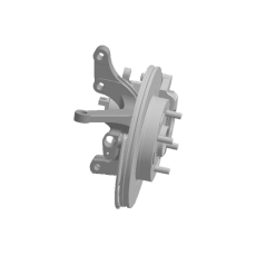 кулак поворотный в сборе с диском и супортом