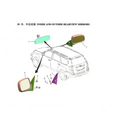Зеркало левое (электро подогрев)