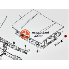 шарнир капота левый