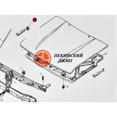 шарнир капота правый