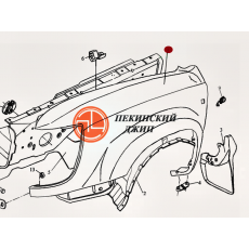 крыло стар обр.правое с выступом