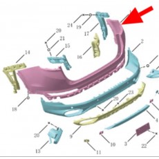 Бампер задний