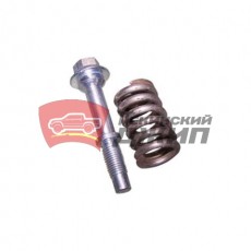 Пружина и болт крепления глушителя