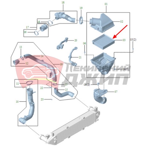ФИЛЬТР ВОЗДУШНЫЙ H5