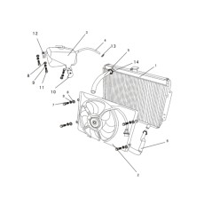 Радиатор охлаждения основной для дв.2,4 л