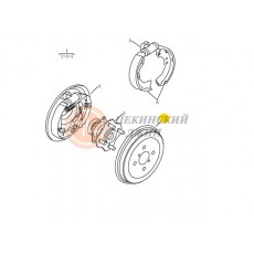 Барабан тормозной задний