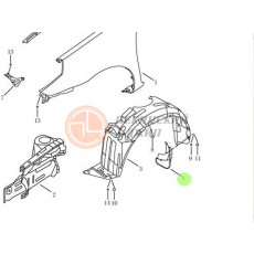 Брызговик передний левый