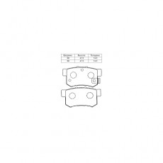 колодки заднии