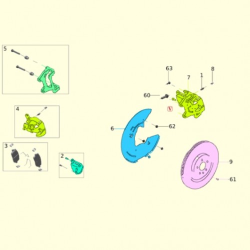 Колодки зад Zeekr 9x