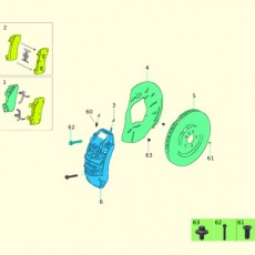 Колодки пер. Zeekr 9x