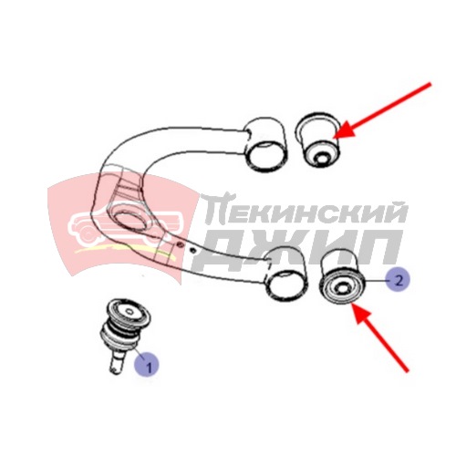 Сайлентблок верхнего рычага JAC T6-T9