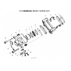 Зажимы колодок передних Tianma №3
