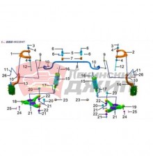 Стойка стабилизатора передняя ZX Terralord